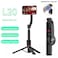 Yesido SF19 Selfie Stick for iPhone 12/13/14/15 with Wireless Remote Control and Tripod Stand - Black