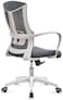 LANNY Mesh Chair Computer Desk Fabric Adjustable Ergonomic Swivel Lift Office Chair,Mordern Arms Chair,Swivel Computer Home Task Chairs, Suitable for Meeting and Reception,Study Chair (GREY)