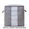 DEO KING Foldable Cloth Storage Bag Light Grey 48*30*48cm