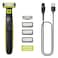 Philips OneBlade Original Blade Face and Body Shaver QP2824/10, Lime Green, Charcoal Grey