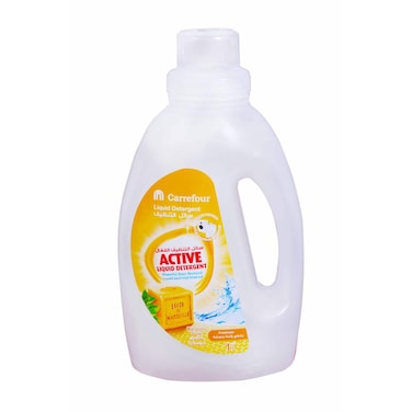 Carrefour Active Marseille Soap Freshness Liquid Detergent White 1L
