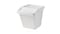 Waste sorting bin with lid, white, 60 l