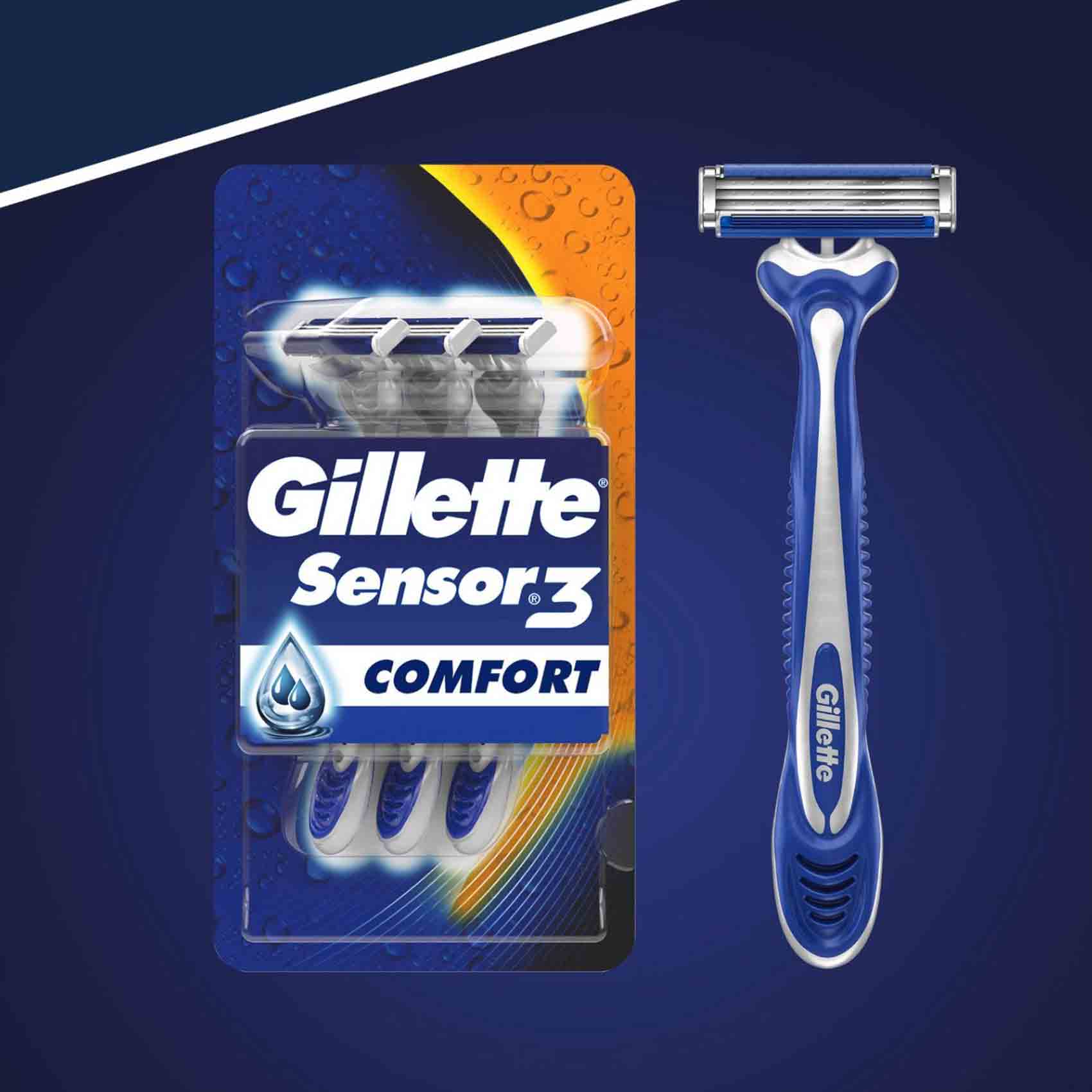 Gillette Razor Blue 3 Blades Comfort Disposable 8 Pieces product thumbnail 6