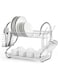 Generic 2-Tier Dish Drainer Rack Silver