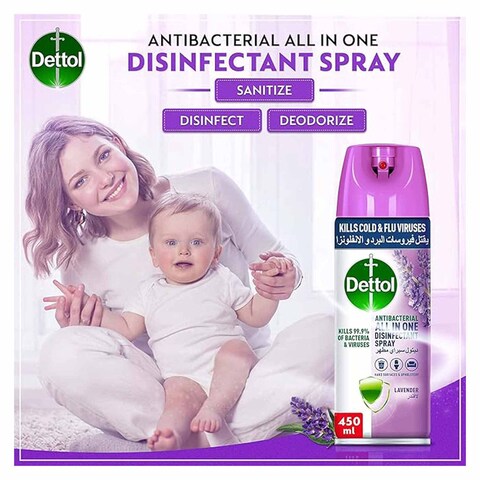 Dettol Disinfectant Spray - Lavender Scent - 450ml
