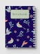 Lowha Spiral Notebook With 60 Sheets And Hard Paper Covers With Birds &amp; Flower Design, For Jotting Notes And Reminders, For Work, University, School