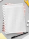 Lowha Spiral Notebook With 60 Sheets And Hard Paper Covers With Swans In Pond Design, For Jotting Notes And Reminders, For Work, University, School