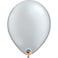 Qualatex Chrome Silver Metallic Latex Balloon- 11-Inch Size