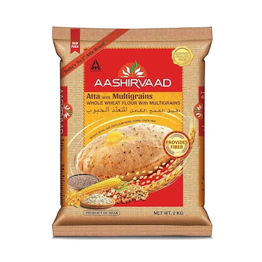 Aashirvaad Atta With Multigrain Whole Wheat Flour 2kg