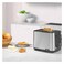 Braun HT 1510 PurShine 2 Slot Toaster 900W Black