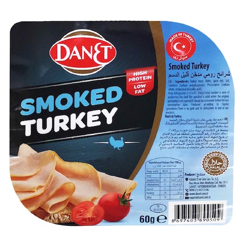 Danet Smoked Turkey Sliced 60g