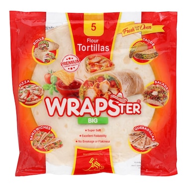 Wrapster 5 Flour Tortillas Big 360g