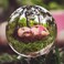 Docooler-Transparent Crystal Ball Household Decoration Solid Photography Glass Different Angle of the World 40mm