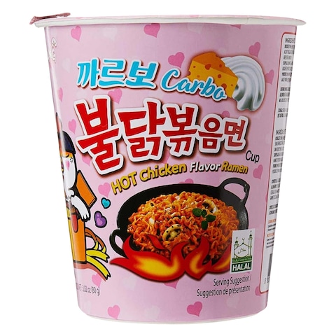 Samyang Hot Chicken Ramen Carbonara Cup Noodles 80g