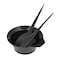 General - 3 Pcs Hair Coloring Kit Dyeing Bowl Brush Double-sided Coloring Comb Hairdressing Dyeing Tool