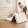 Comfy Portable White Knitted Cotton 180x90x7cm Medicated Folding Mattress