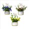 Aiwanto Flower vase Decorative Flower With Vase  Tabletop Decoration  Home Decor Piece(3Pcs)