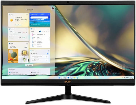 Acer Aspire C24 1700 AIO Desktop PC, 23.8&quot; FHD LCD Display, Intel Core i3-1215U Processor, 4GB RAM, 256GB SSD, Intel UHD Graphics, ENG Wireless K/B &amp; Mouse, FreeDOS, Black   DQ.BJFEM.009