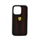 Ferrari Pu Leather Perforated Case With Nylon Base &amp; Yellow Shield Logo For Iphone 14 Pro Red