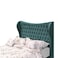 In House Lisbon Velvet Bed Frame - Single - 200x120 cm - Turquoise