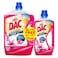 Dac Gold Multi-Purpose Disinfectant &amp; Liquid Cleaner Rose 3L+1L