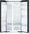 Hitachi 569L Net Capacity Side by Side 2 Door Refrigerator With dispenser Glass Silver- RSX700GPUK0GS