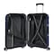 Eminent Hard Case Large Checked Travel Bag Luggage Trolley Polypropylene Lightweight Suitcase 4 Quiet Double Spinner Wheels With Tsa Lock B0011 Dark Blue