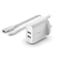 Boost Charge Dual USB-A Wall Charger 24W + USB-A To Micro-USB Cable