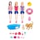 Power Joy Leila Doll With Dog Bath Set