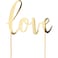 Wedding D&eacute;cor Love Gold Foil Cake Topper 1 pc