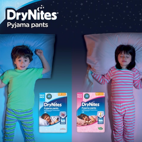 Huggies DryNites Pyjama Pants 3-5 years Bed Wetting Diaper Boy 16-23 kg Jumbo Pack 16 Pants