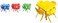 RBWTOYS  Plastic colorful Rectangular Table chair set for kids.  RW-17118  62x62x48cm.