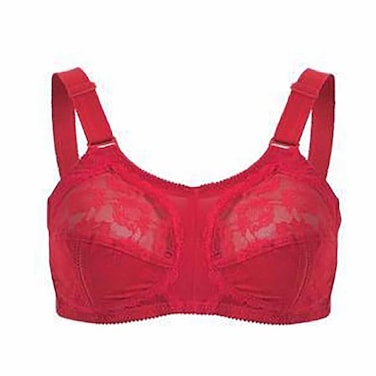 حمالة صدر لاسو لاسين كب دي للنساء - مقاس 38-44 - أحمر طوبي