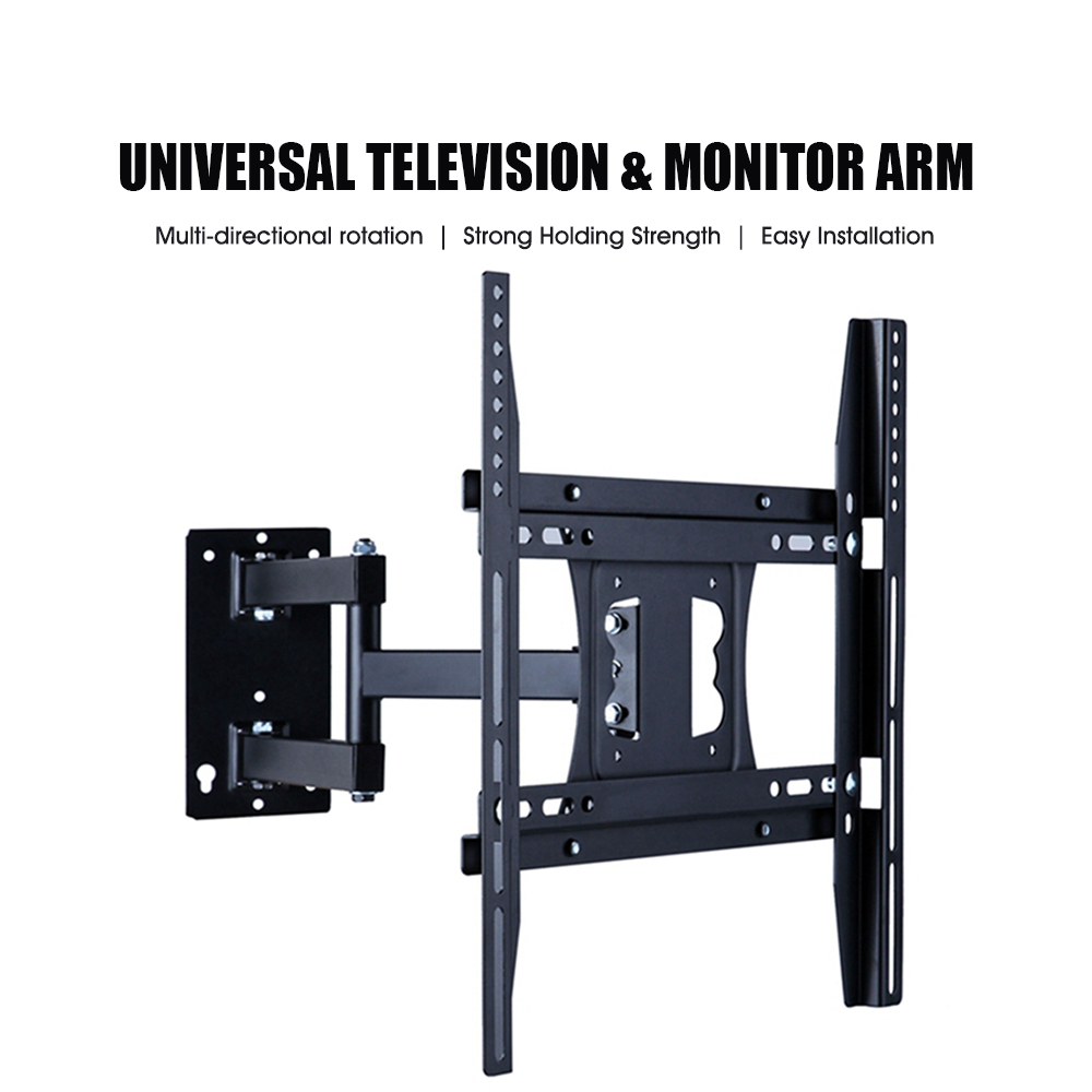 Generic-single arm Monitor Arm Television Screw Bracket Multi-directional Motion 26&#39;&#39;-55&#39;&#39; 22&#39;&#39;-50&#39;&#39; LCD LED Monitor Holder Arm Mount Bracket Loading 30-45kg Easy Installtion