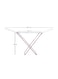 Clothes Dryer 18M - Foldable Drying Rack with White Frame and Red Legs, 180cm x 50cm x 108.5cm