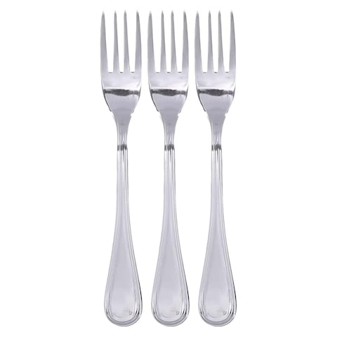 Abou Hamda 4000 Stainless Steel Dessert Fork Set - 3 pieces