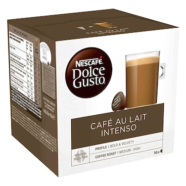 Nescafe Dolce Gusto Cafe Au Lait Intenso Coffee Pods 160GR