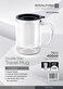 Royalford 14Oz Double Wall Travel Mug Portable With Comfortable High Grip Handle, &amp; Double Thick Wall Hot &amp; Cool, Leakresistant Lid Preserves Flavour &amp; Freshness, Rf5130Wh, Multi