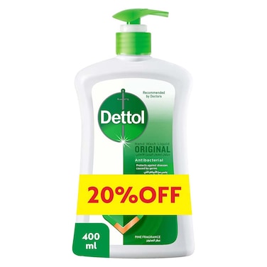 ديتول غسول سائل لليدين مضاد للجراثيم - الأصلي - 400 مللي