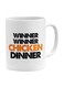Generic Winner Winner Chicken Dinner Pubg Gameplay Printed Ceramic Coffee Mug White/Black/Orange 11Ounce