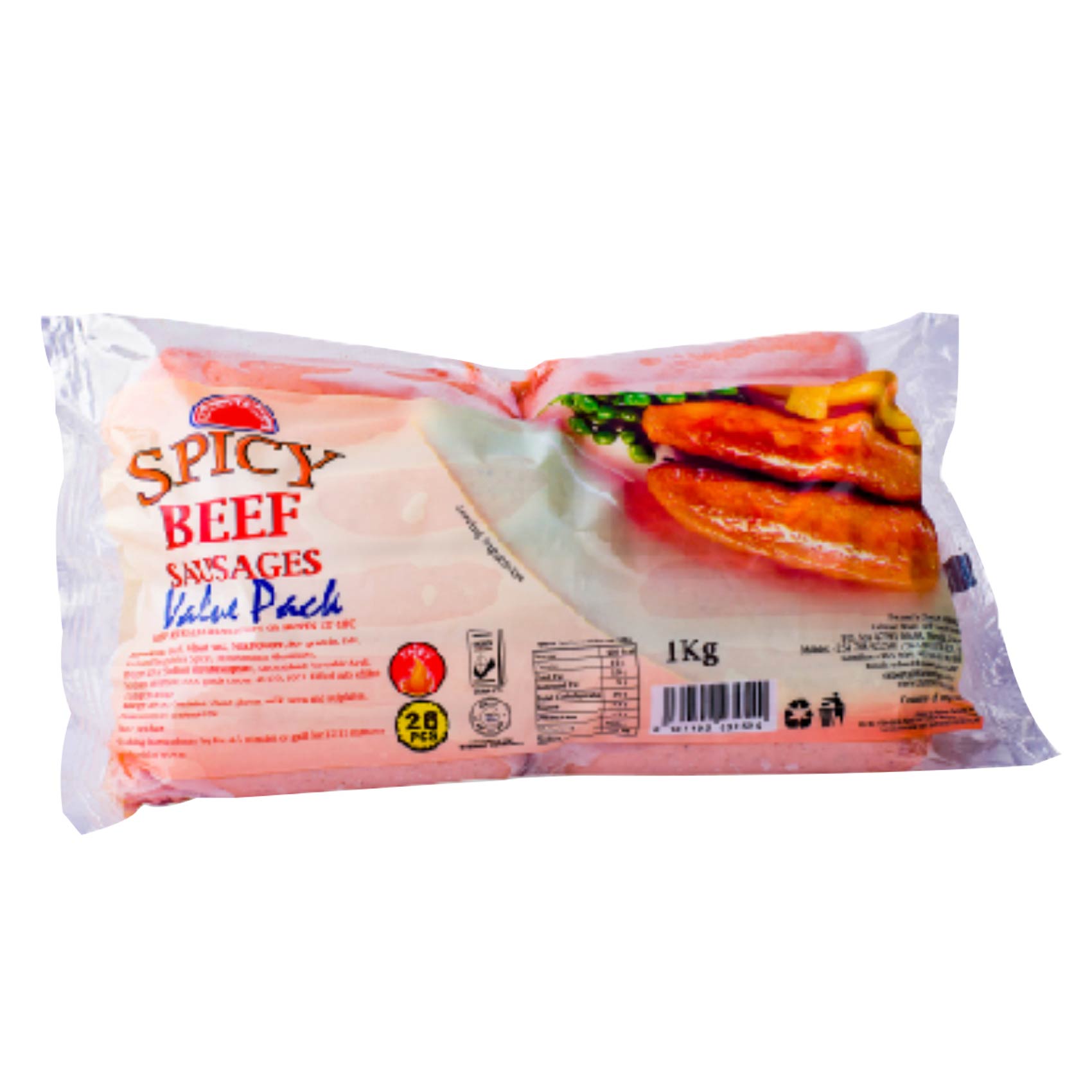 Farmers Choice Spicy Beef Sausage 1Kg