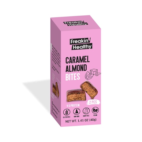 FreakiN&#39; Healthy Caramel Almond Bites 40g