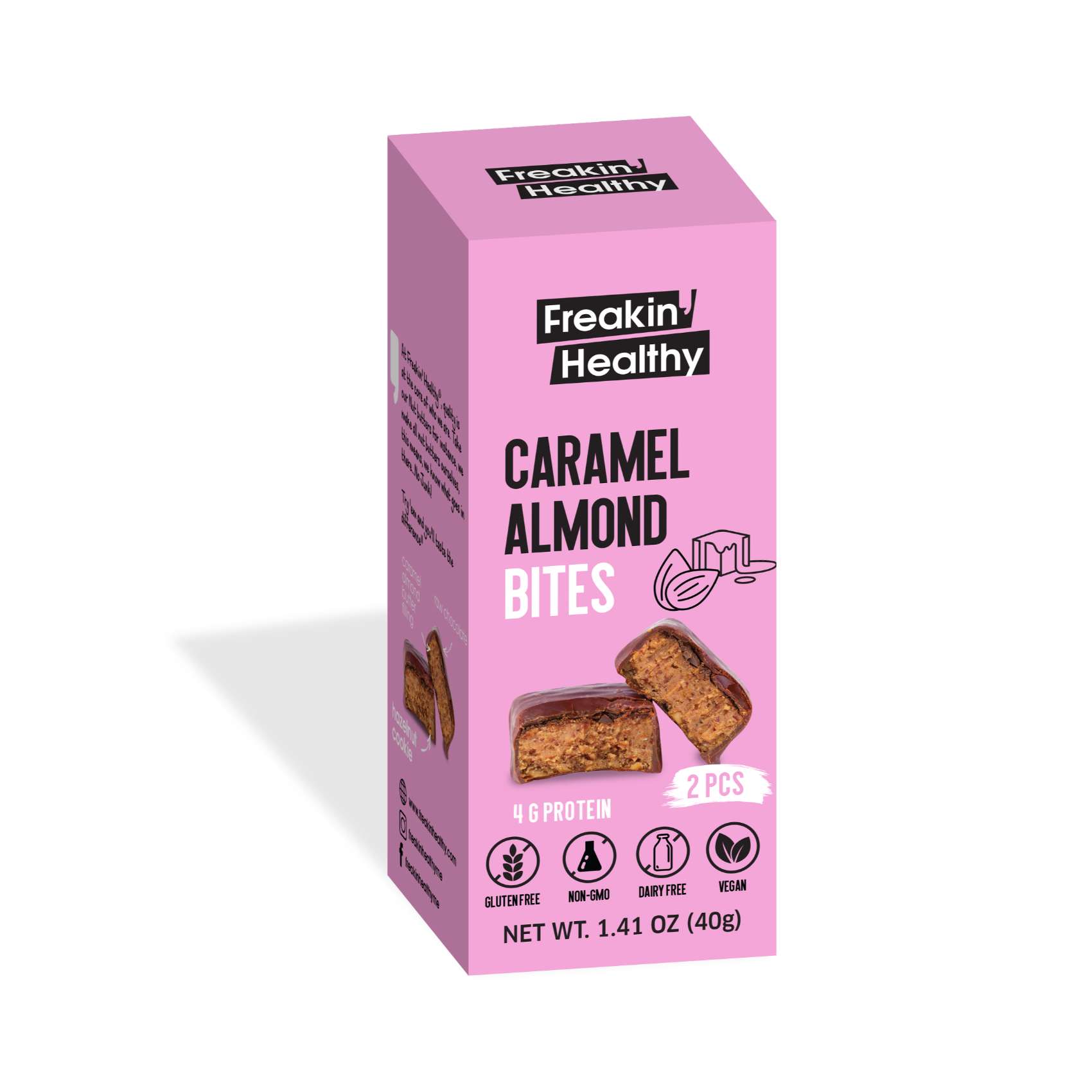 FreakiN&#39; Healthy Caramel Almond Bites 40g