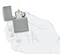 Zippo 49452ZL Flat Grey Zippo Logo Genuine Lighter, Grey