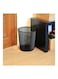 Generic 3-Piece Round Mash Waste Basket Trash, Black