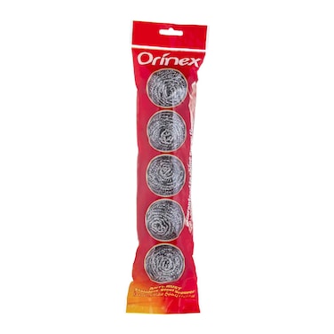 Orinex anti- rust stainless steel scourer &times; 5