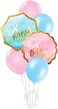 Party Time 6-Pieces Blue and Pink Oh Baby Foil Balloon with Latex Balloons Set For Baby Shower Party Decoration - Baptismal, Baby Shower Balloon, Gender Reveal Party Decoration Supplies
