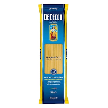 De Cecco Number 12 Spaghetti Pasta, 500g