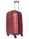 Senator Hard Case Medium Luggage Trolley Suitcase for Unisex ABS Lightweight Travel Bag with 4 Spinner Wheels KH115 Burgundy