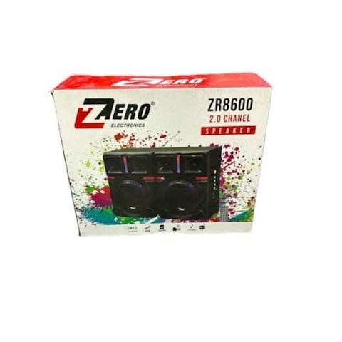 زيرو ZR-8600 بلوتوث صب ووفر -  2.1 قناة - أسود